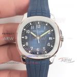 Patek Philippe Aquanaut Blue Dial Blue Rubber B Replica Swiss Cal.324SC Automatic Watch